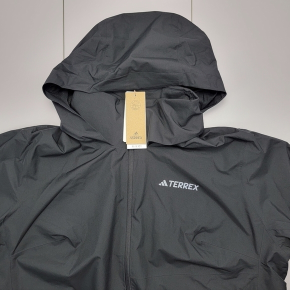 adidas MT RR Jacket PLU Black Women's Size 2X HN5490 Hiking Senderismo New - Picture 5 of 13